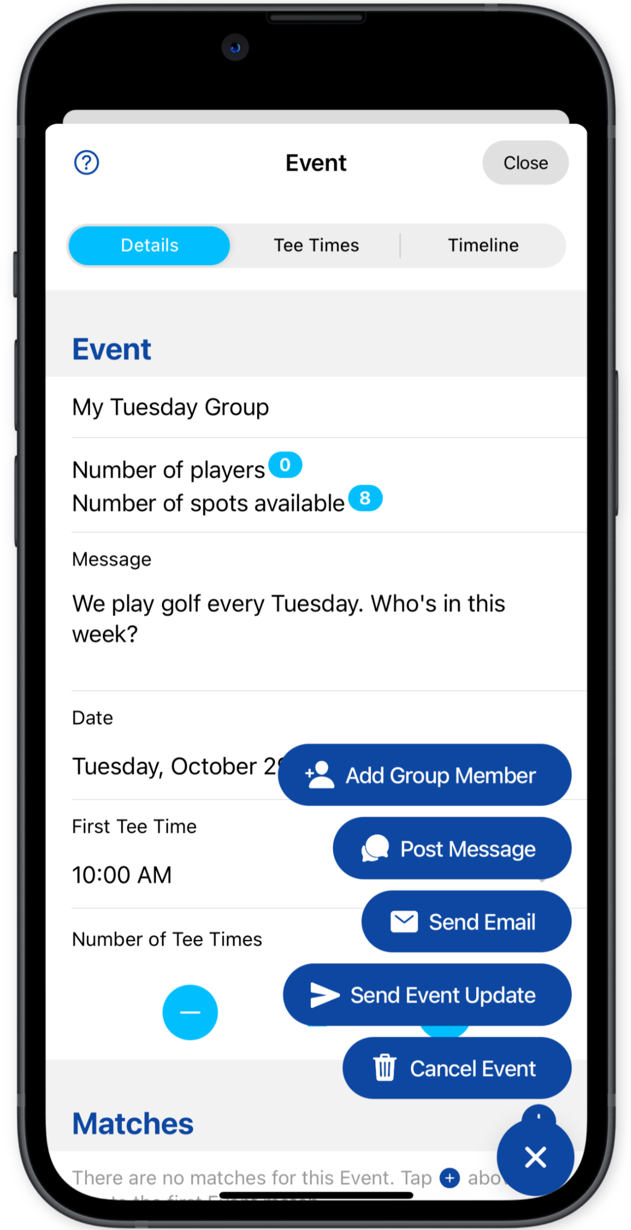 Golf App Main Image