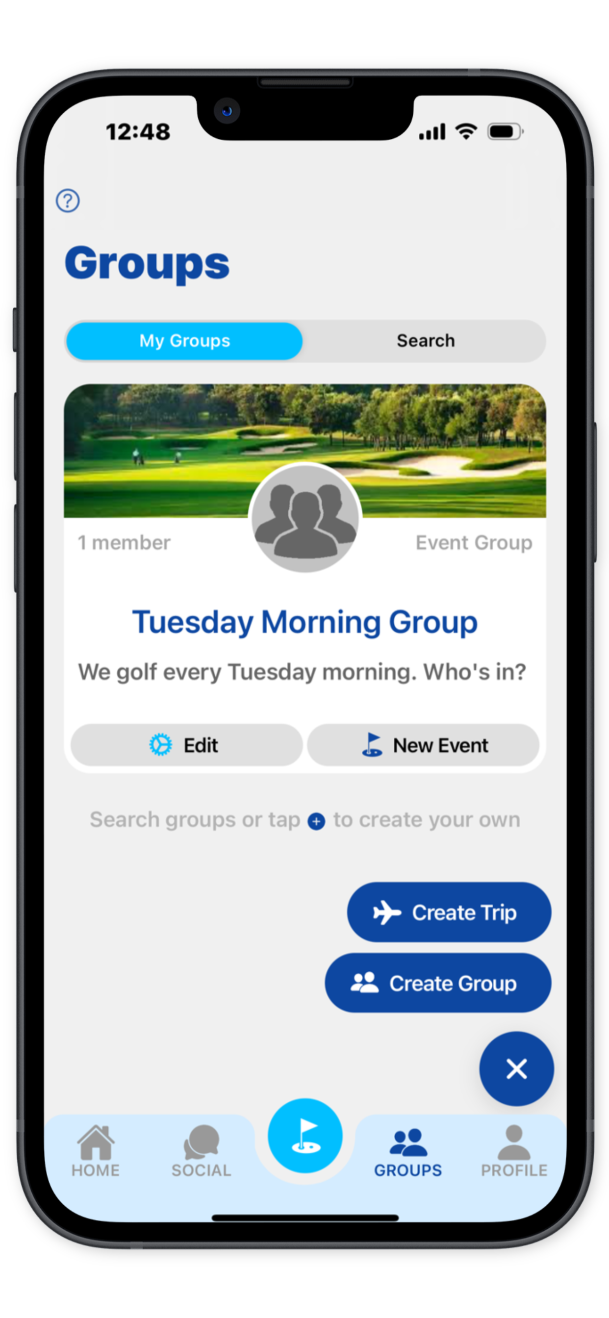 Golf App Main Image