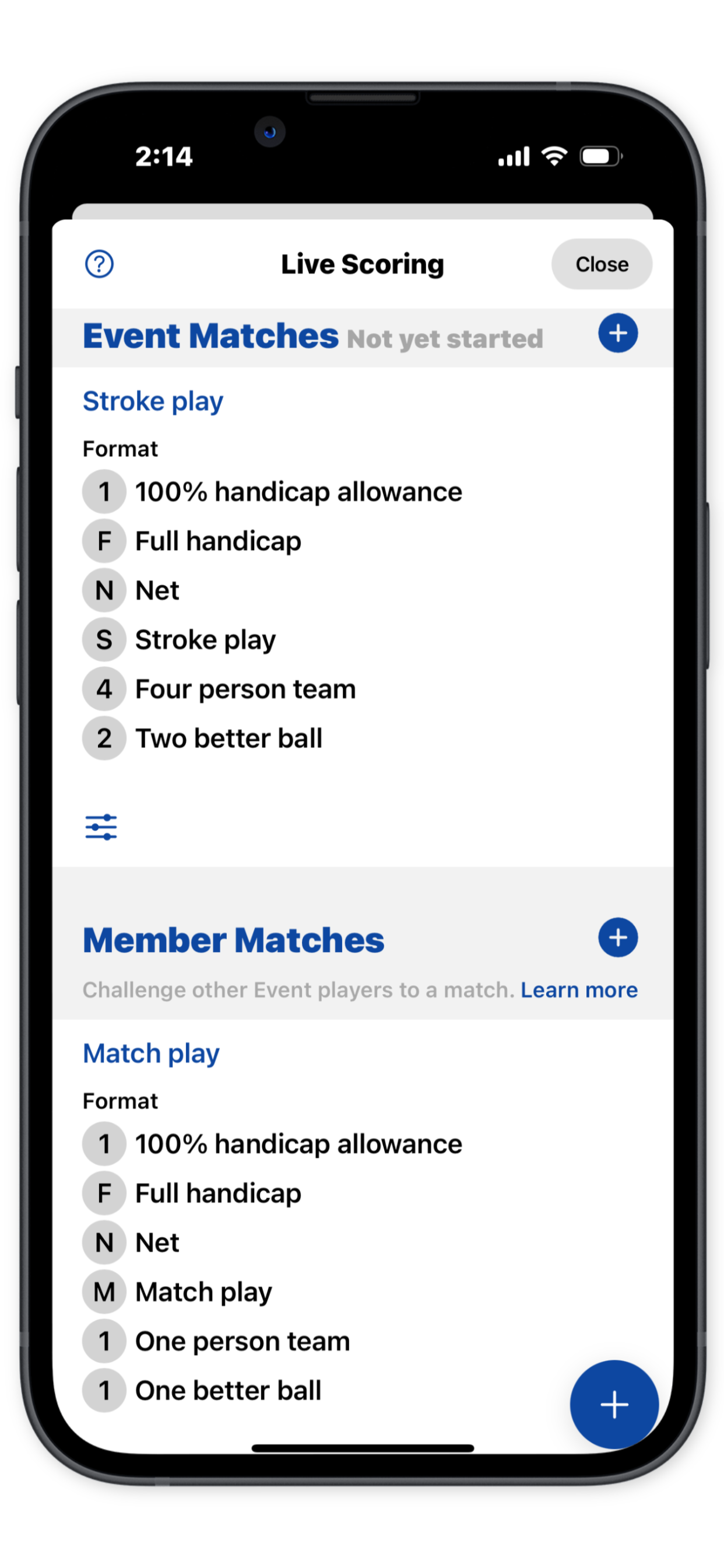 Golf App Main Image