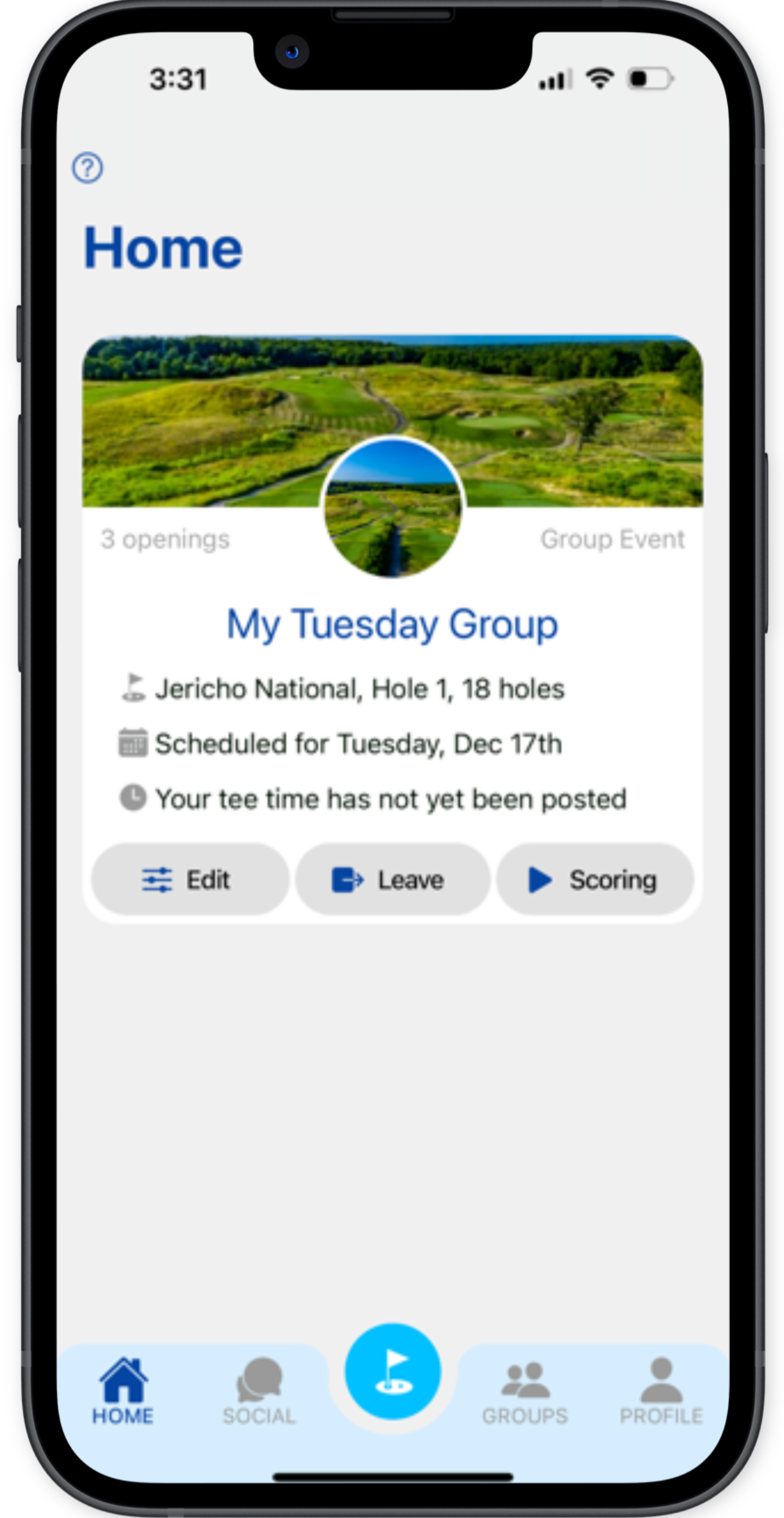 Golf App Main Image